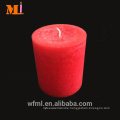 Selected Material 100% Paraffin Charming Color Pillar Candle Dark Red Wholesale Supplier